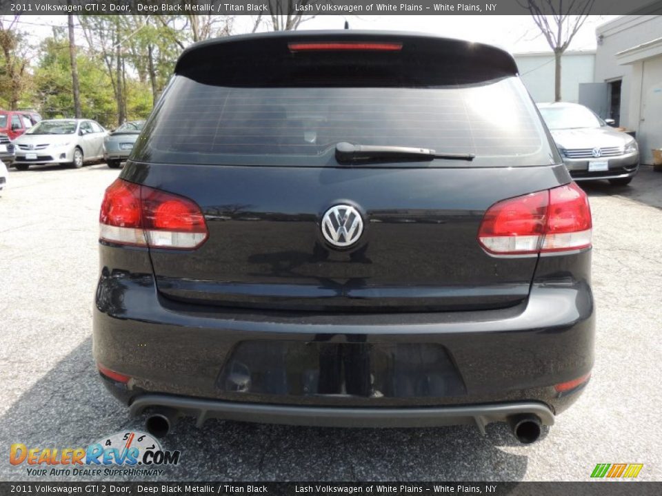 2011 Volkswagen GTI 2 Door Deep Black Metallic / Titan Black Photo #6