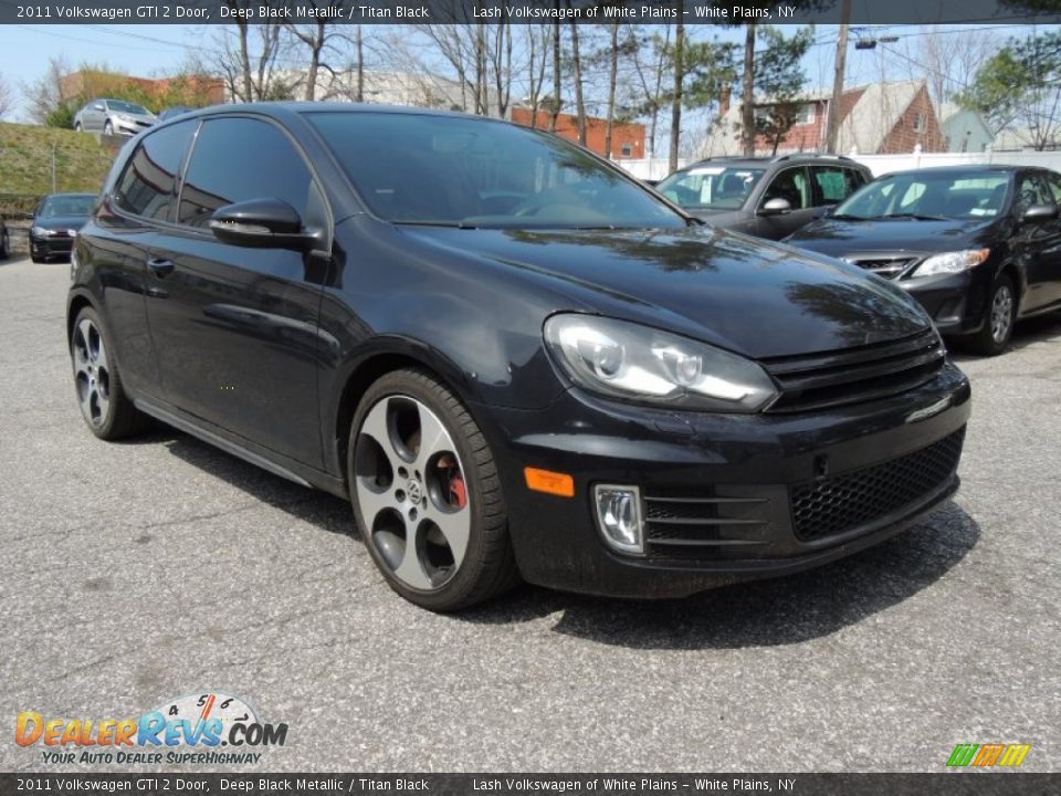 2011 Volkswagen GTI 2 Door Deep Black Metallic / Titan Black Photo #9