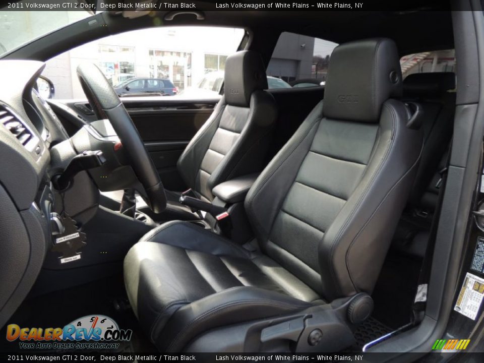 2011 Volkswagen GTI 2 Door Deep Black Metallic / Titan Black Photo #16