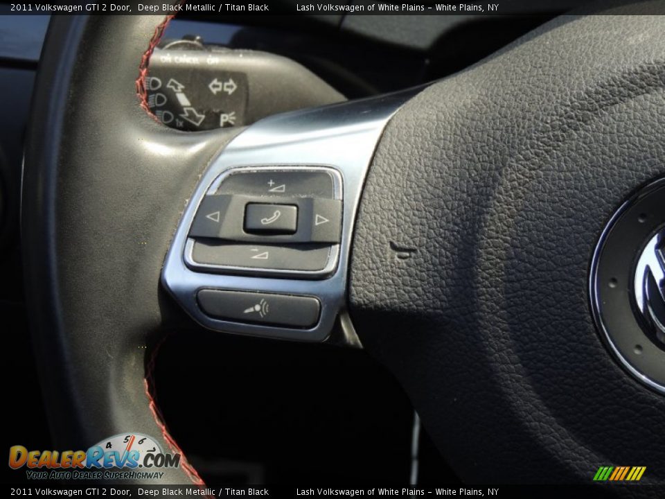 2011 Volkswagen GTI 2 Door Deep Black Metallic / Titan Black Photo #22