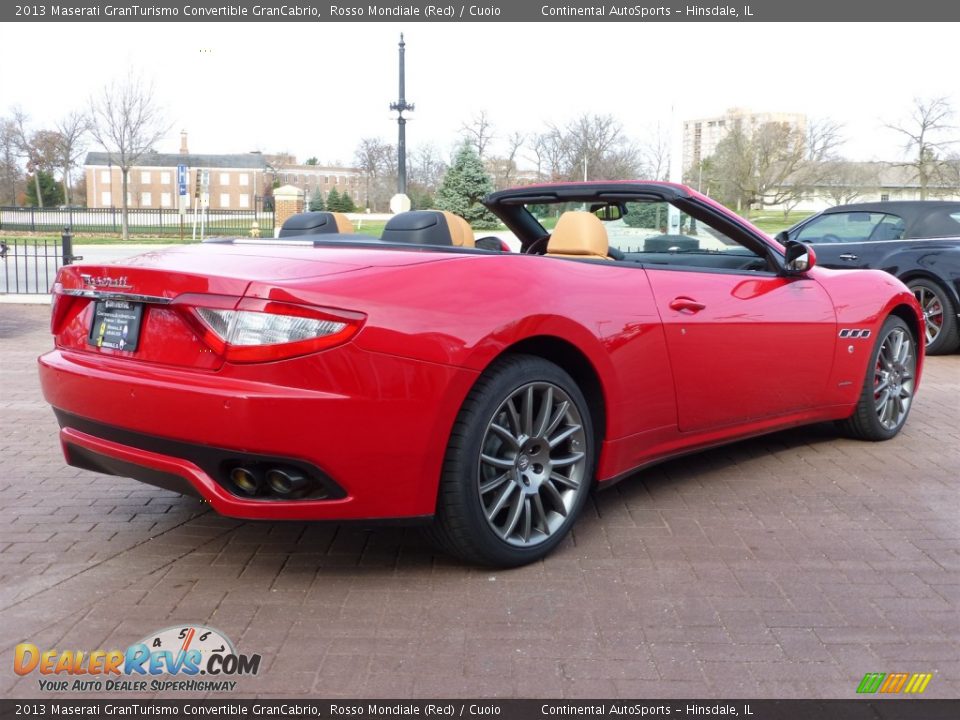 2013 Maserati GranTurismo Convertible GranCabrio Rosso Mondiale (Red) / Cuoio Photo #7