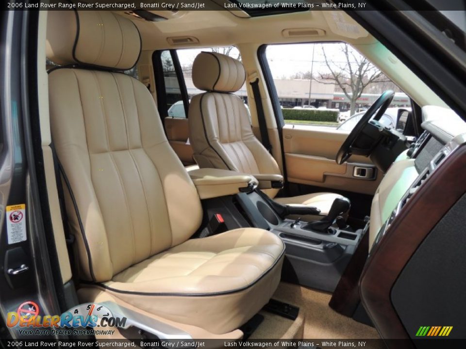 2006 Land Rover Range Rover Supercharged Bonatti Grey / Sand/Jet Photo #11