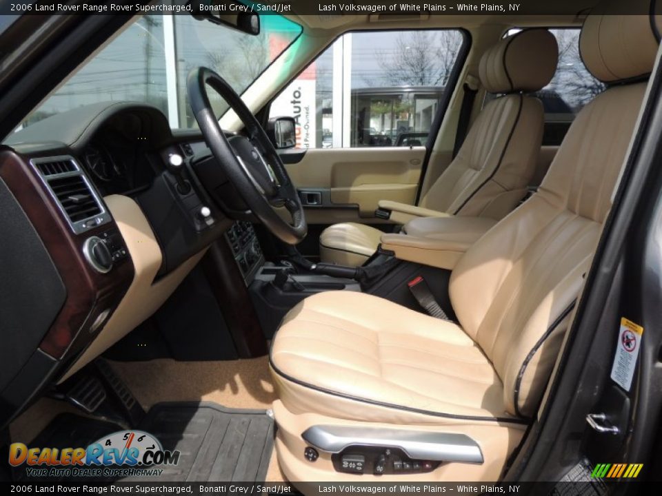 2006 Land Rover Range Rover Supercharged Bonatti Grey / Sand/Jet Photo #13