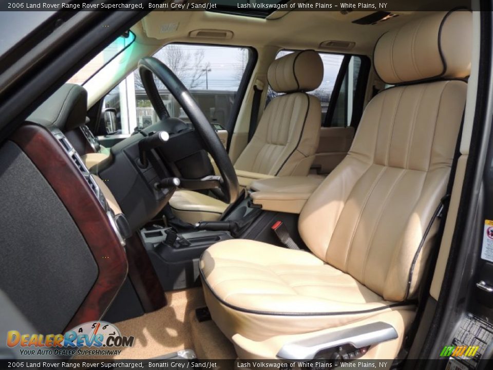 2006 Land Rover Range Rover Supercharged Bonatti Grey / Sand/Jet Photo #14