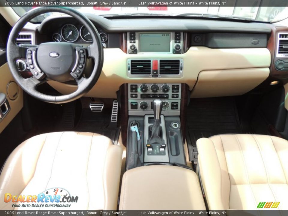 2006 Land Rover Range Rover Supercharged Bonatti Grey / Sand/Jet Photo #15