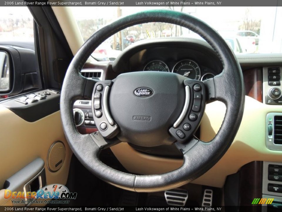 2006 Land Rover Range Rover Supercharged Bonatti Grey / Sand/Jet Photo #18
