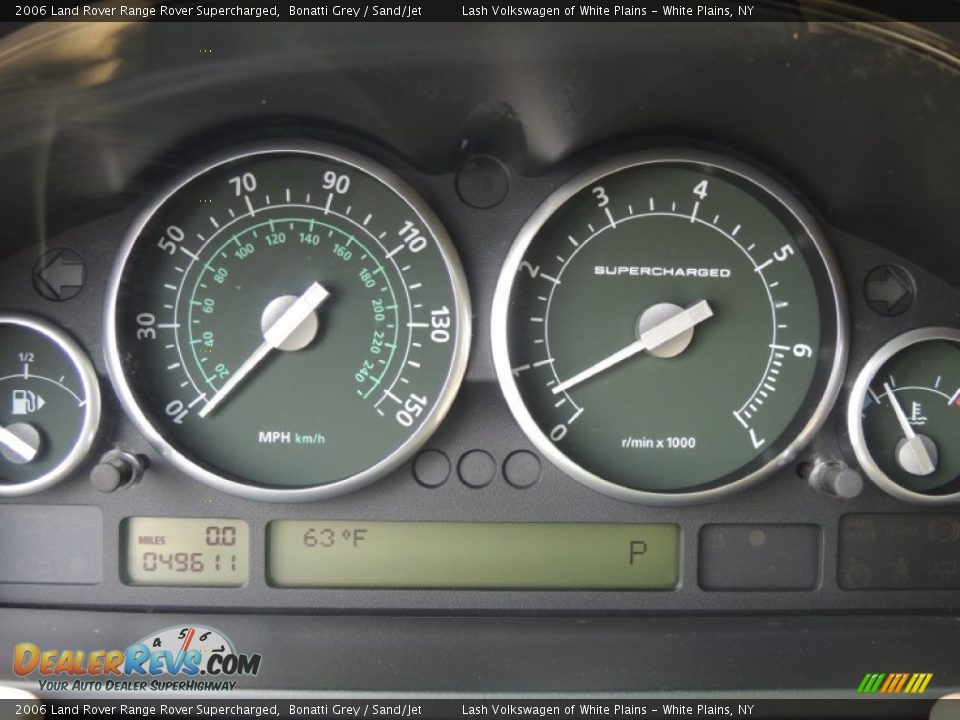 2006 Land Rover Range Rover Supercharged Bonatti Grey / Sand/Jet Photo #21