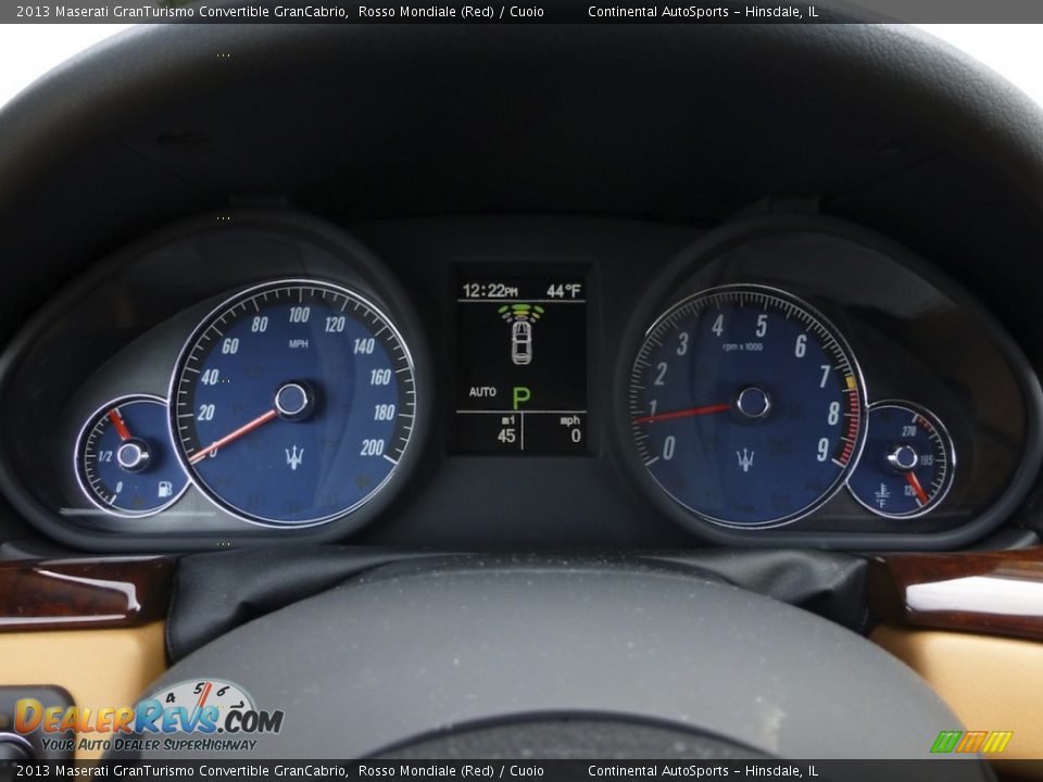 2013 Maserati GranTurismo Convertible GranCabrio Gauges Photo #23