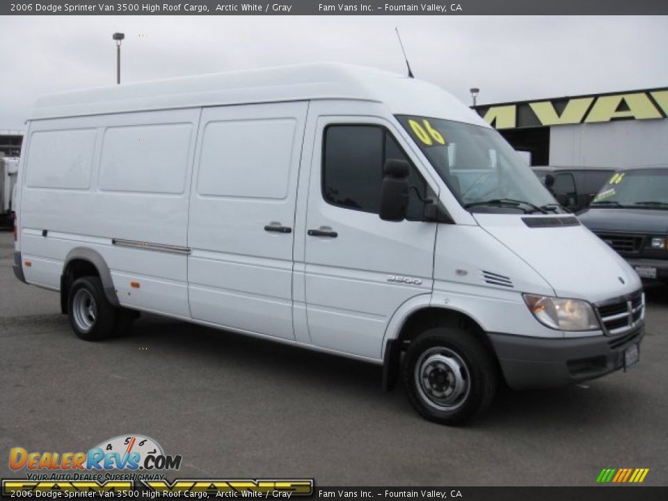 2006 Dodge Sprinter Van 3500 High Roof Cargo Arctic White / Gray Photo #1