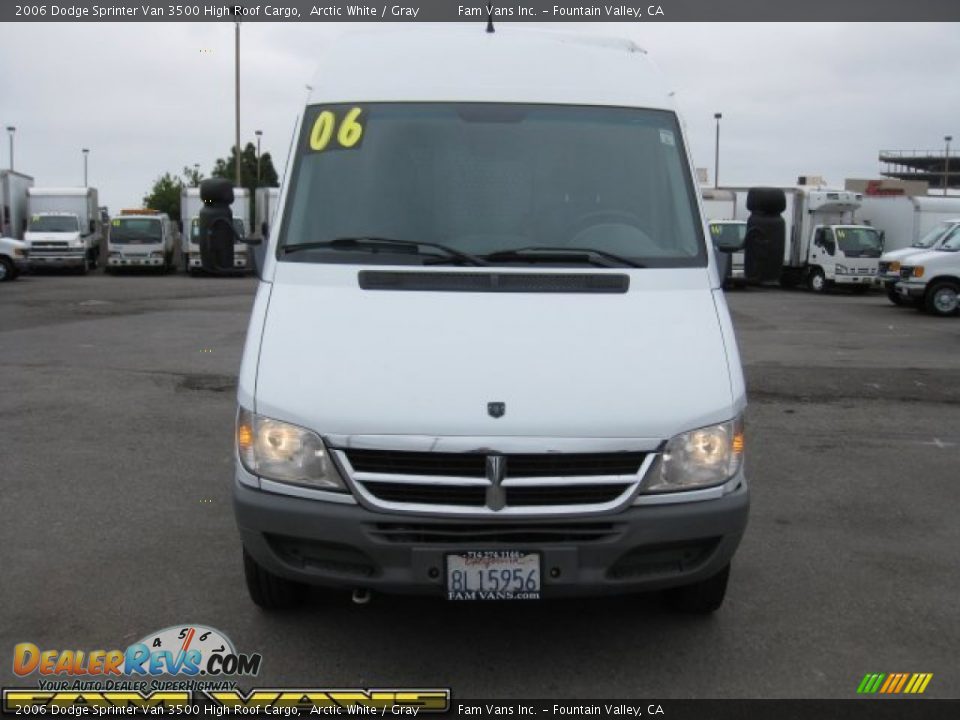 2006 Dodge Sprinter Van 3500 High Roof Cargo Arctic White / Gray Photo #2