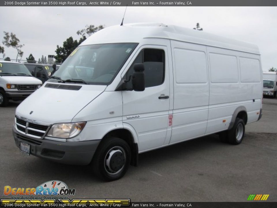 2006 Dodge Sprinter Van 3500 High Roof Cargo Arctic White / Gray Photo #3