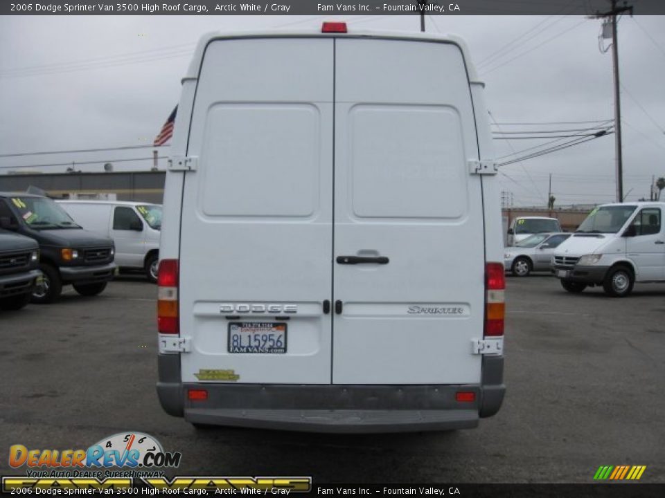 2006 Dodge Sprinter Van 3500 High Roof Cargo Arctic White / Gray Photo #5