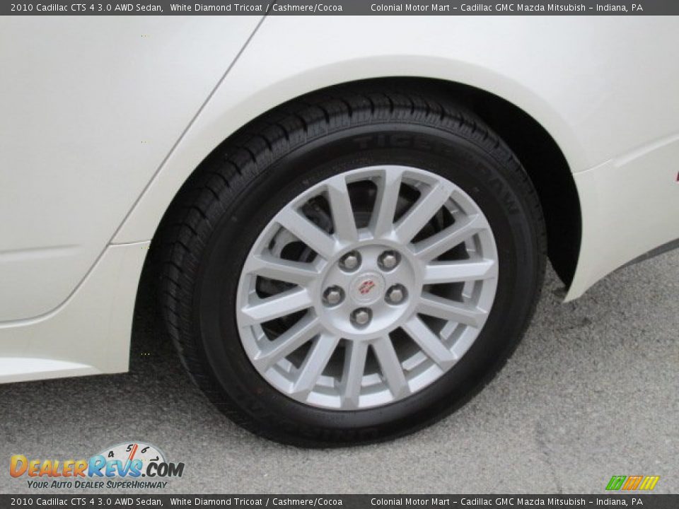 2010 Cadillac CTS 4 3.0 AWD Sedan White Diamond Tricoat / Cashmere/Cocoa Photo #3