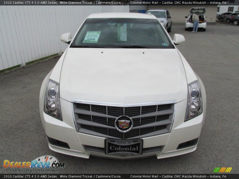 2010 Cadillac CTS 4 3.0 AWD Sedan White Diamond Tricoat / Cashmere/Cocoa Photo #4