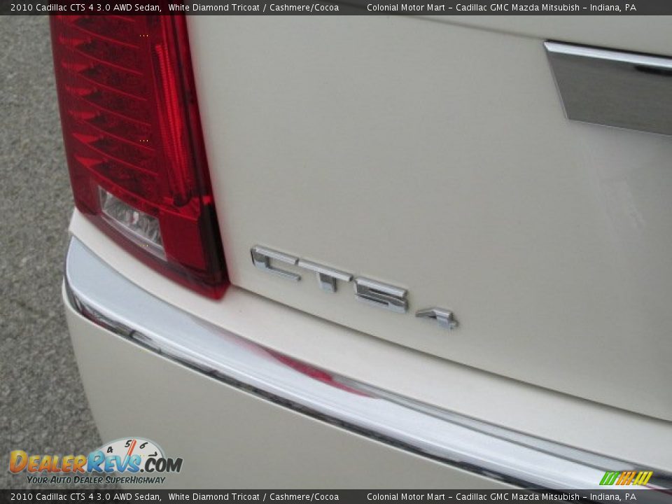 2010 Cadillac CTS 4 3.0 AWD Sedan White Diamond Tricoat / Cashmere/Cocoa Photo #8