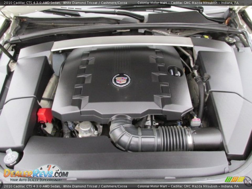 2010 Cadillac CTS 4 3.0 AWD Sedan White Diamond Tricoat / Cashmere/Cocoa Photo #9