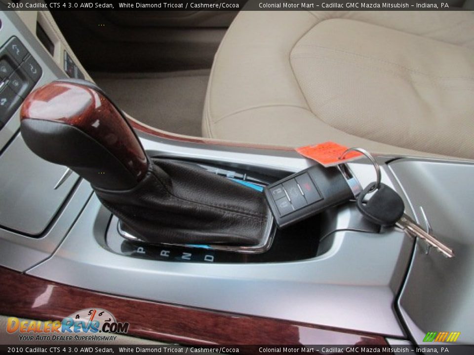 2010 Cadillac CTS 4 3.0 AWD Sedan White Diamond Tricoat / Cashmere/Cocoa Photo #15