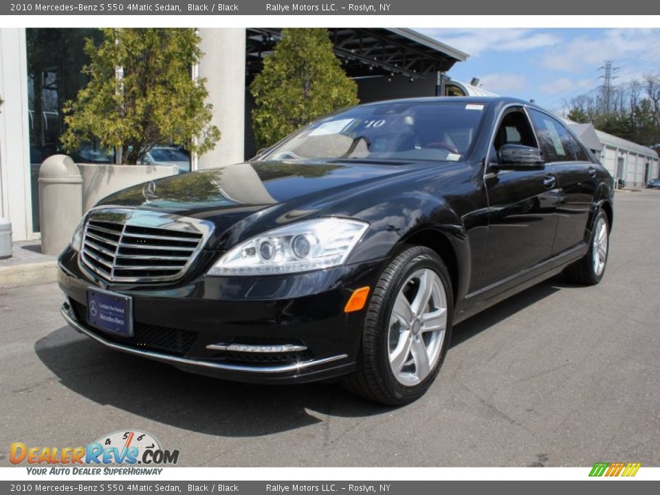 2010 Mercedes-Benz S 550 4Matic Sedan Black / Black Photo #1