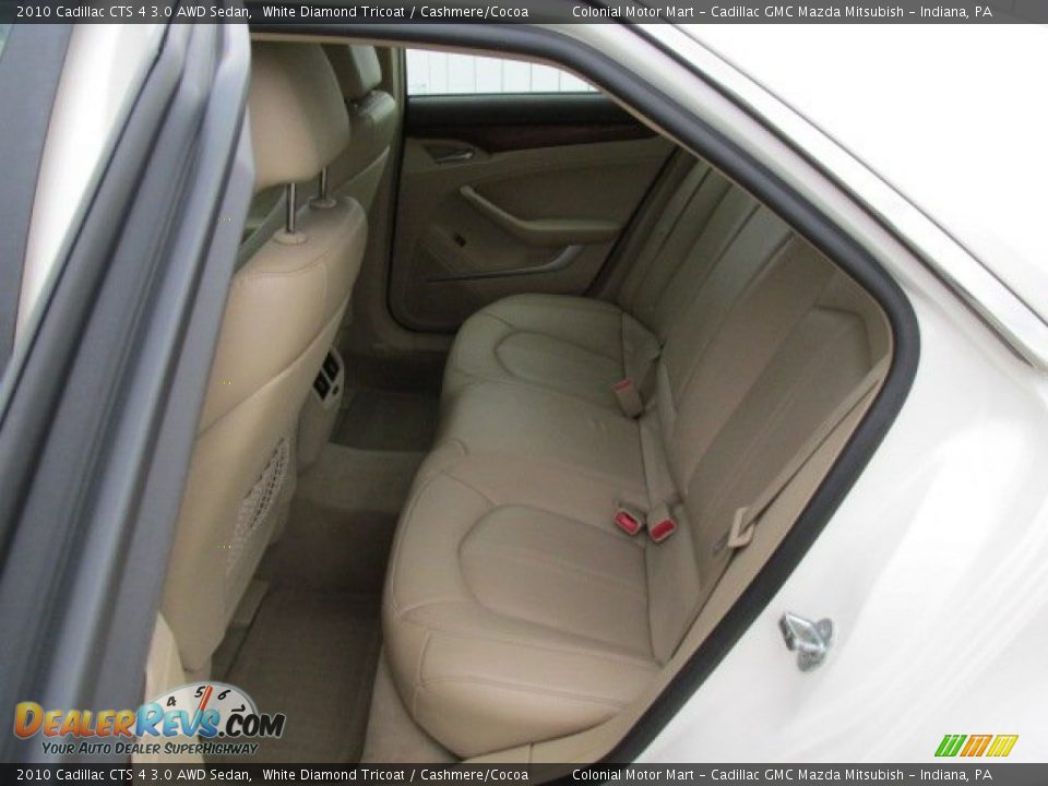 2010 Cadillac CTS 4 3.0 AWD Sedan White Diamond Tricoat / Cashmere/Cocoa Photo #18