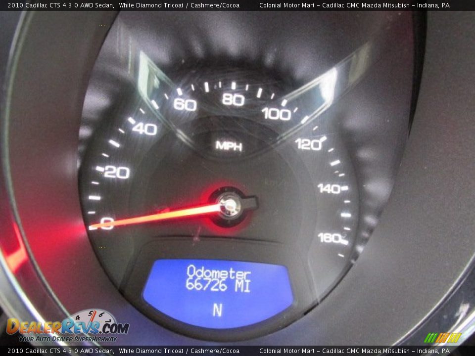 2010 Cadillac CTS 4 3.0 AWD Sedan White Diamond Tricoat / Cashmere/Cocoa Photo #20