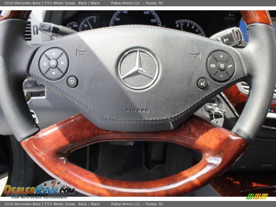 2010 Mercedes-Benz S 550 4Matic Sedan Black / Black Photo #16