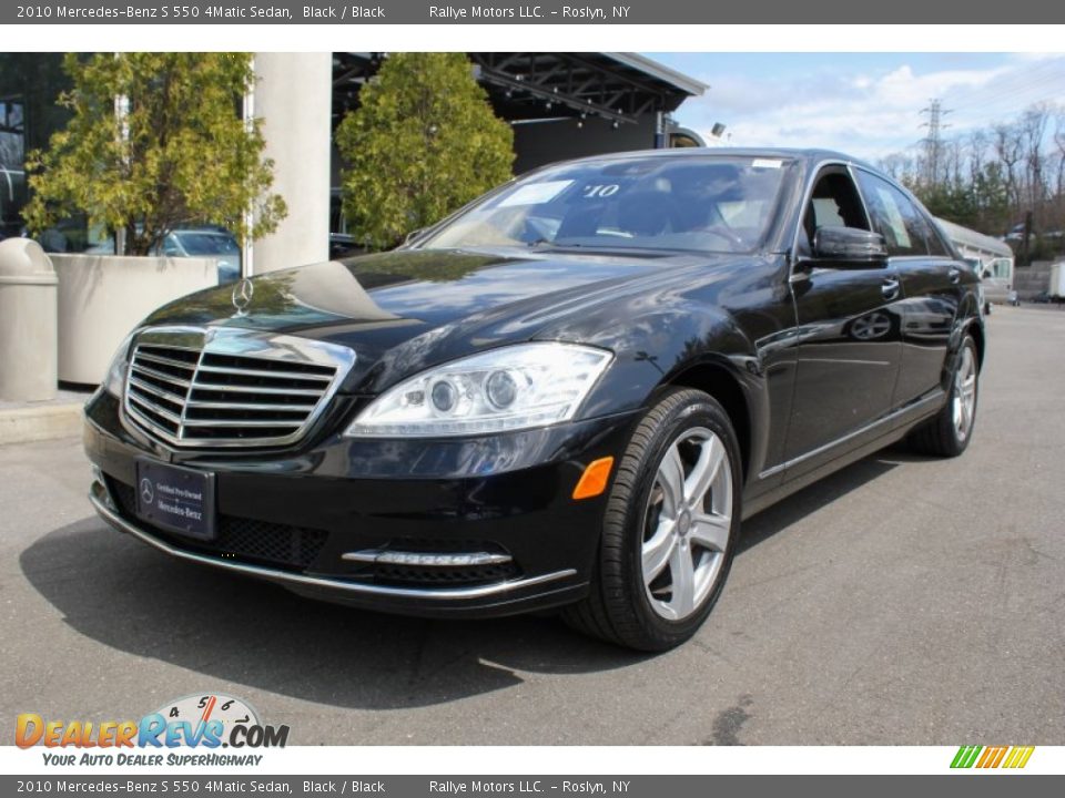 2010 Mercedes-Benz S 550 4Matic Sedan Black / Black Photo #1