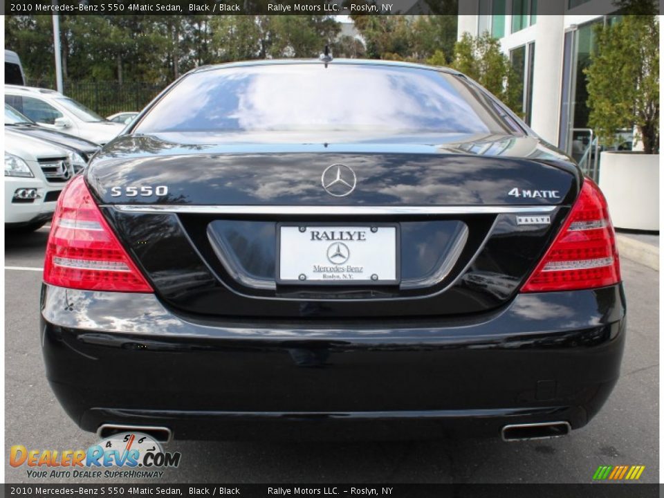 2010 Mercedes-Benz S 550 4Matic Sedan Black / Black Photo #5