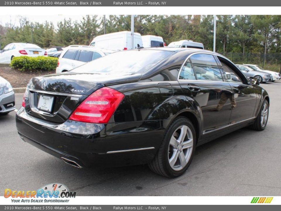 2010 Mercedes-Benz S 550 4Matic Sedan Black / Black Photo #6