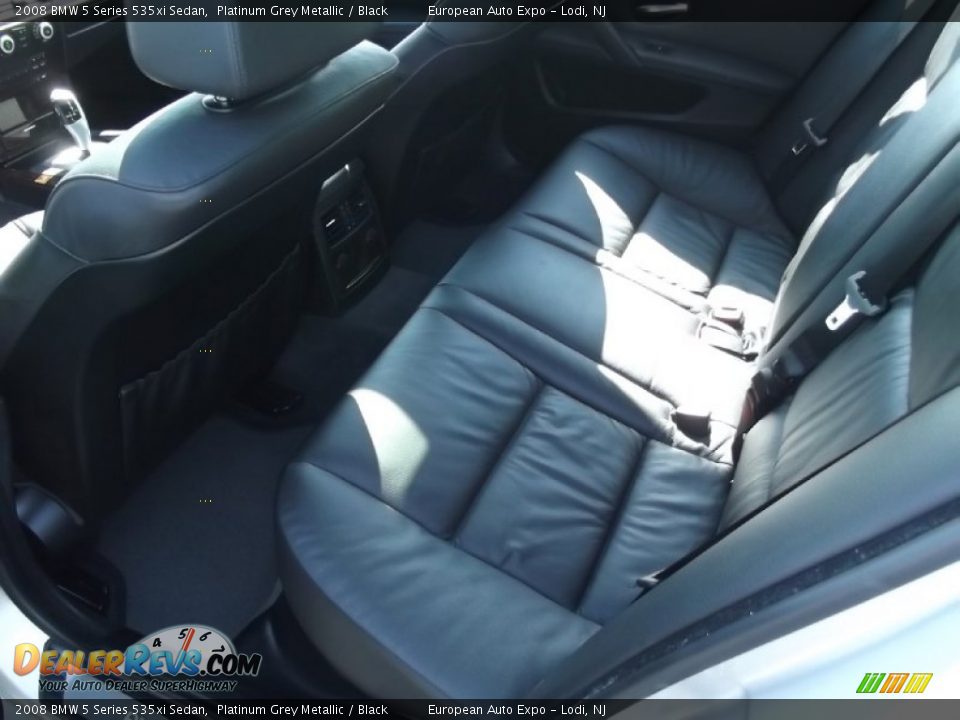 2008 BMW 5 Series 535xi Sedan Platinum Grey Metallic / Black Photo #13