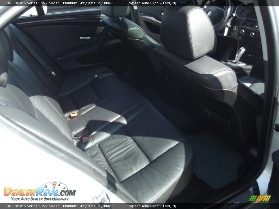 2008 BMW 5 Series 535xi Sedan Platinum Grey Metallic / Black Photo #16