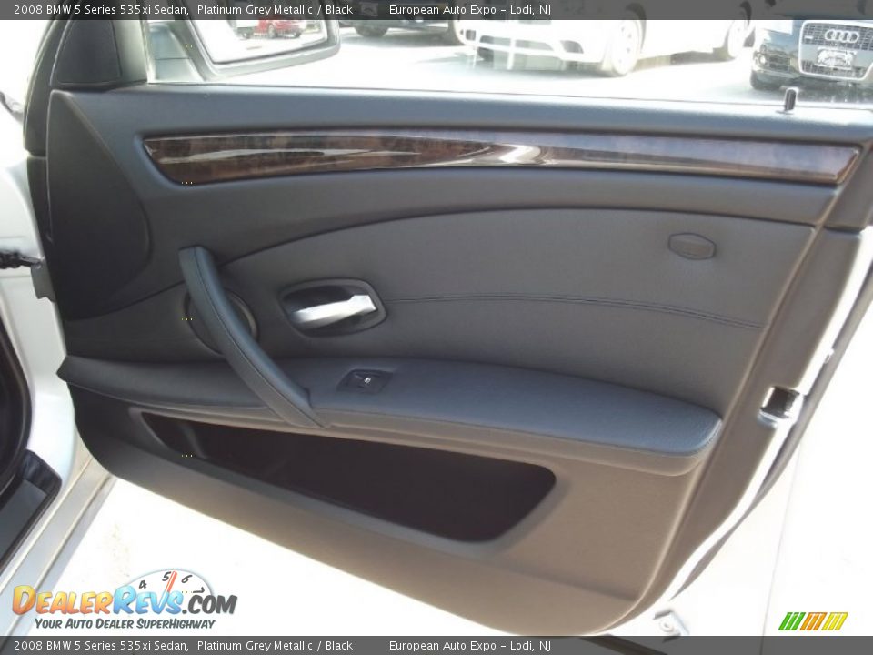2008 BMW 5 Series 535xi Sedan Platinum Grey Metallic / Black Photo #19