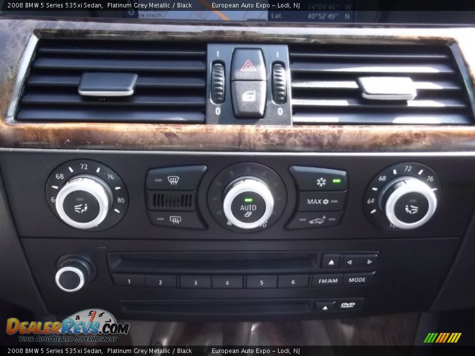 2008 BMW 5 Series 535xi Sedan Platinum Grey Metallic / Black Photo #23