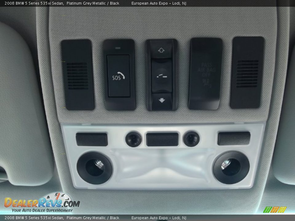 2008 BMW 5 Series 535xi Sedan Platinum Grey Metallic / Black Photo #25