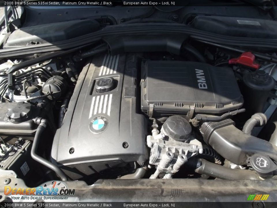 2008 BMW 5 Series 535xi Sedan Platinum Grey Metallic / Black Photo #27