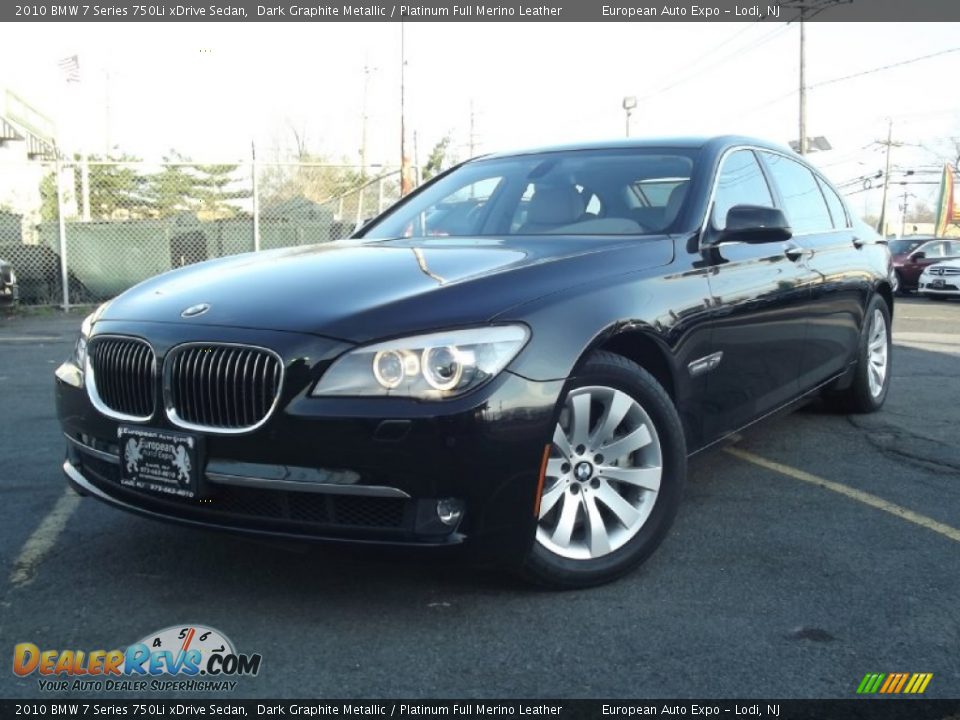 2010 BMW 7 Series 750Li xDrive Sedan Dark Graphite Metallic / Platinum Full Merino Leather Photo #1