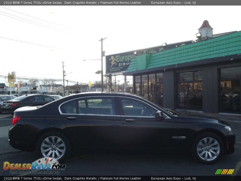 2010 BMW 7 Series 750Li xDrive Sedan Dark Graphite Metallic / Platinum Full Merino Leather Photo #7