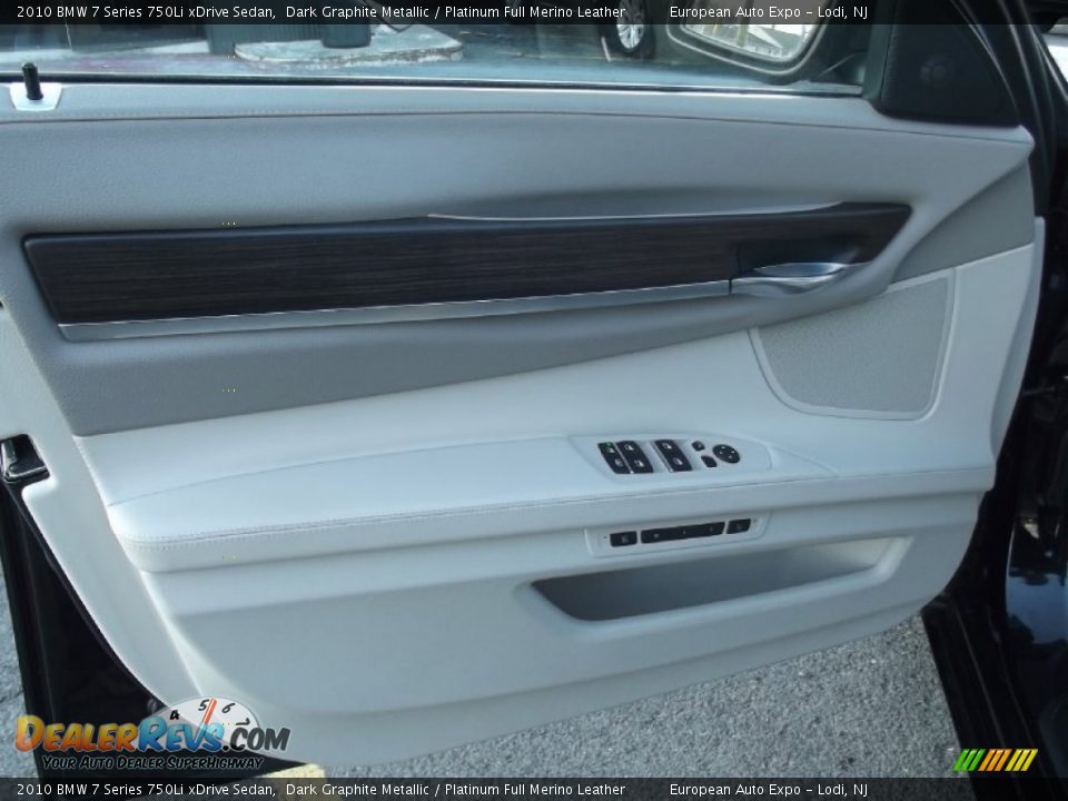 2010 BMW 7 Series 750Li xDrive Sedan Dark Graphite Metallic / Platinum Full Merino Leather Photo #12