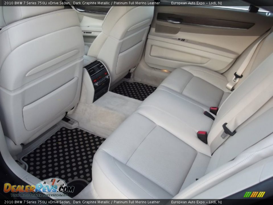 2010 BMW 7 Series 750Li xDrive Sedan Dark Graphite Metallic / Platinum Full Merino Leather Photo #13