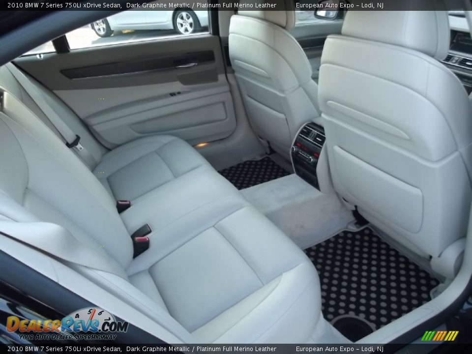 2010 BMW 7 Series 750Li xDrive Sedan Dark Graphite Metallic / Platinum Full Merino Leather Photo #15