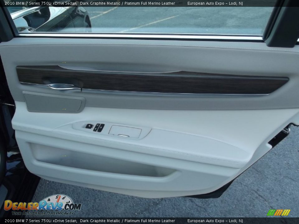 2010 BMW 7 Series 750Li xDrive Sedan Dark Graphite Metallic / Platinum Full Merino Leather Photo #16