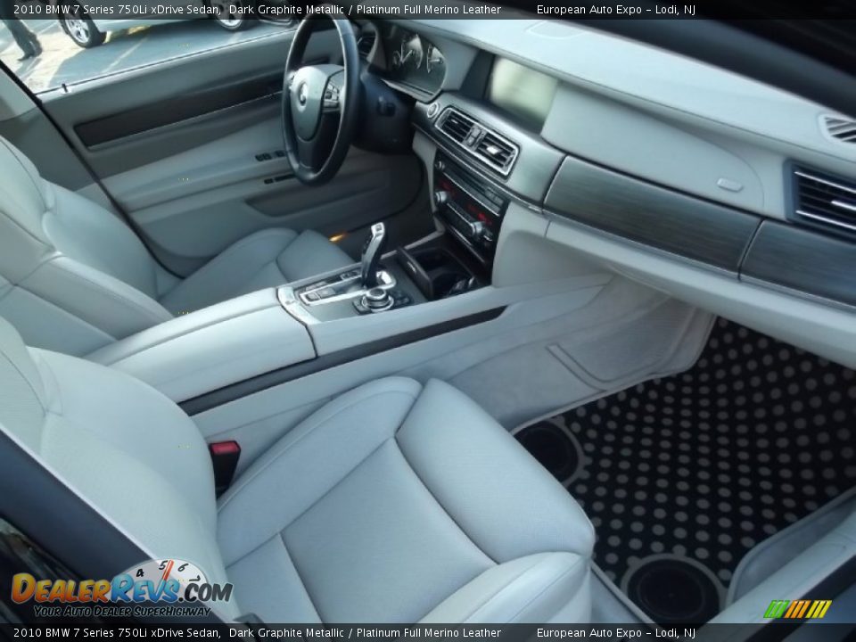 2010 BMW 7 Series 750Li xDrive Sedan Dark Graphite Metallic / Platinum Full Merino Leather Photo #18