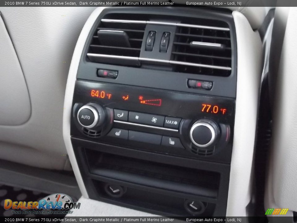 2010 BMW 7 Series 750Li xDrive Sedan Dark Graphite Metallic / Platinum Full Merino Leather Photo #19