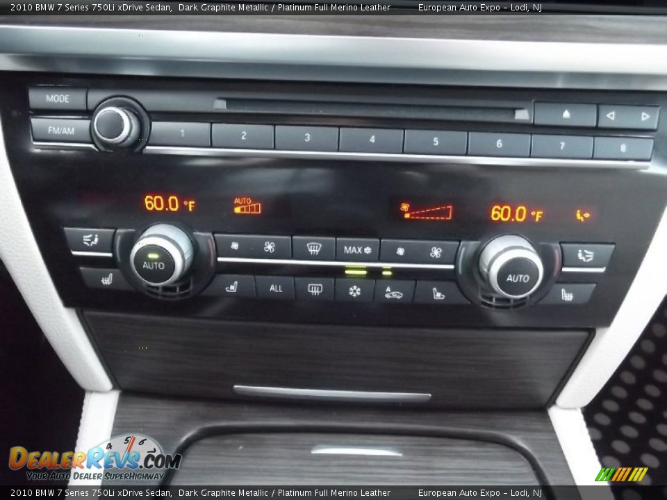 2010 BMW 7 Series 750Li xDrive Sedan Dark Graphite Metallic / Platinum Full Merino Leather Photo #23