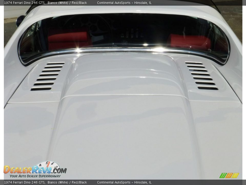 1974 Ferrari Dino 246 GTS Bianco (White) / Red/Black Photo #13