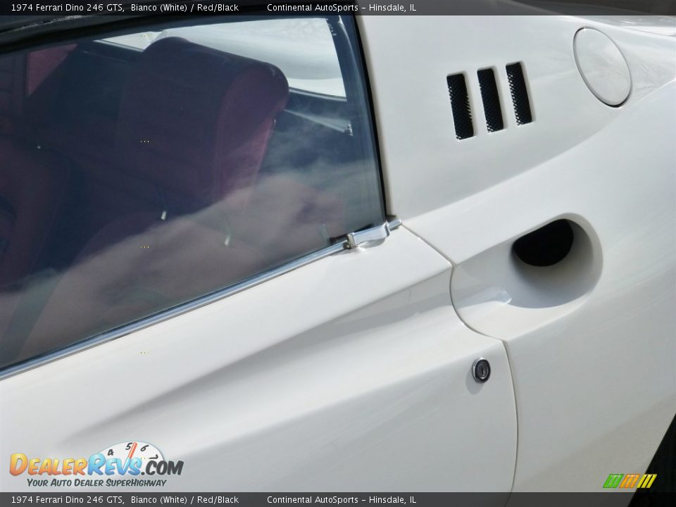 1974 Ferrari Dino 246 GTS Bianco (White) / Red/Black Photo #14