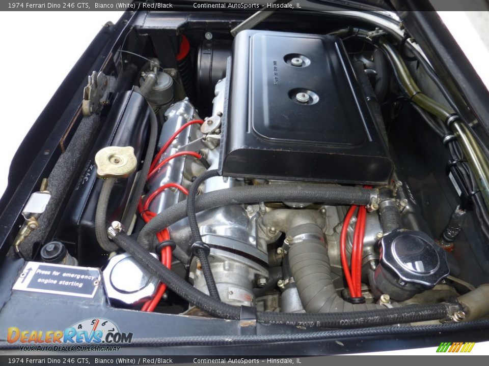 1974 Ferrari Dino 246 GTS 2.4 Liter DOHC 12-Valve V6 Engine Photo #20