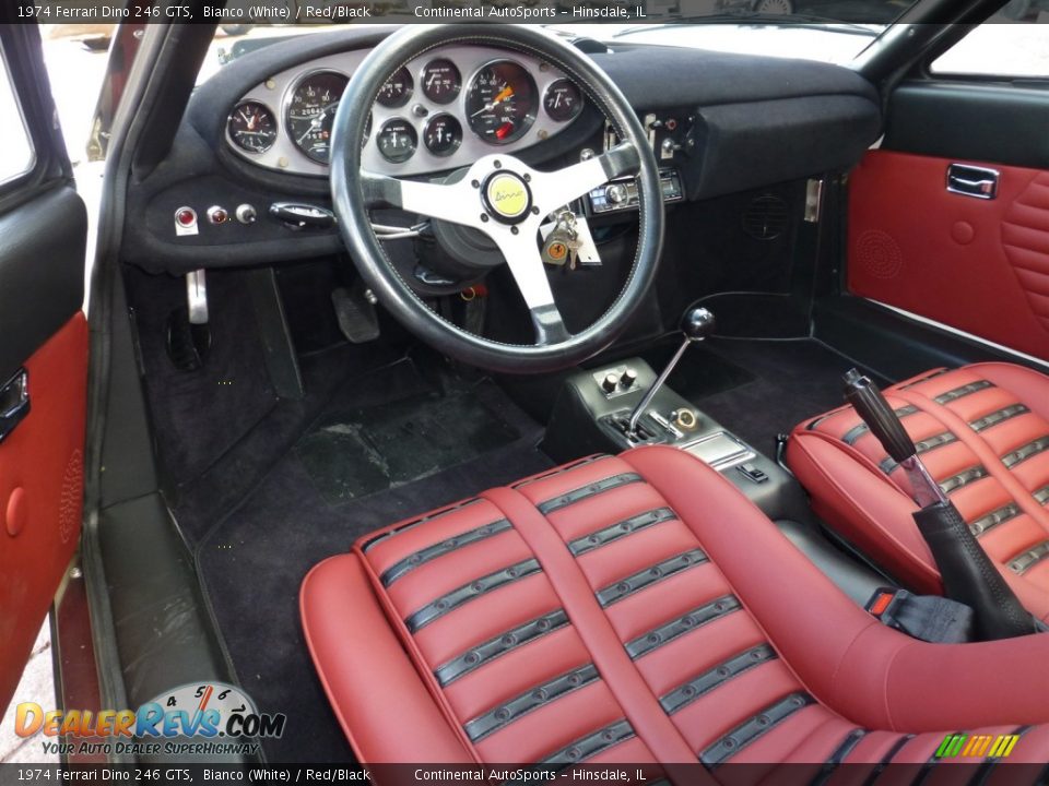 Red/Black Interior - 1974 Ferrari Dino 246 GTS Photo #21