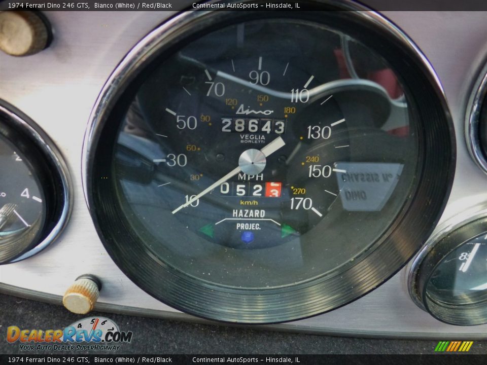 1974 Ferrari Dino 246 GTS Gauges Photo #31