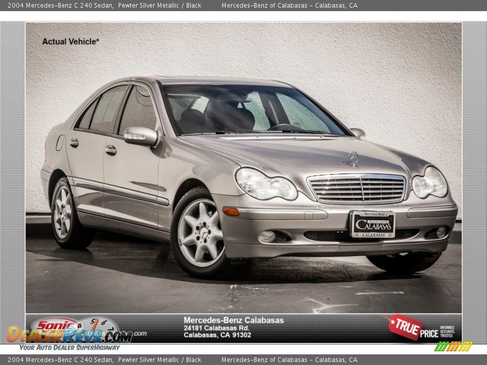 2004 Mercedes-Benz C 240 Sedan Pewter Silver Metallic / Black Photo #1