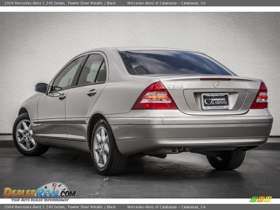 2004 Mercedes-Benz C 240 Sedan Pewter Silver Metallic / Black Photo #10